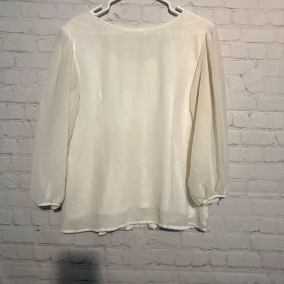 Cato Women’s White Lace Blouse – Size Large 🤍✨ - Picture 2 of 2